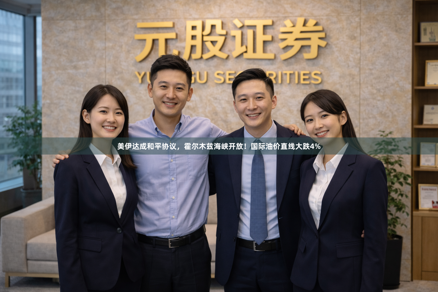 美伊达成和平协议，霍尔木兹海峡开放！国际油价直线大跌4%