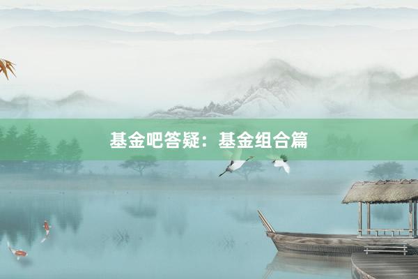 基金吧答疑：基金组合篇
