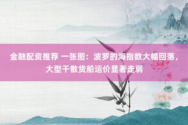 金融配资推荐 一张图：波罗的海指数大幅回落，大型干散货船运价显著走弱